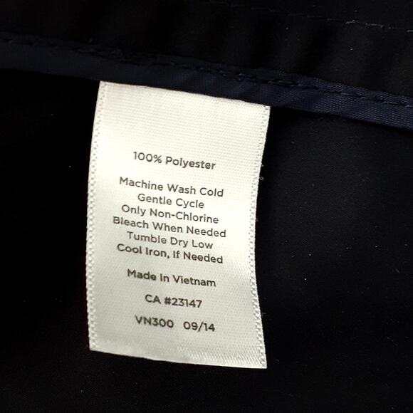 Talbots Rain Jacket Midnight Blue Size 2X Lots of Pockets Hood EUC - Picture 9 of 10